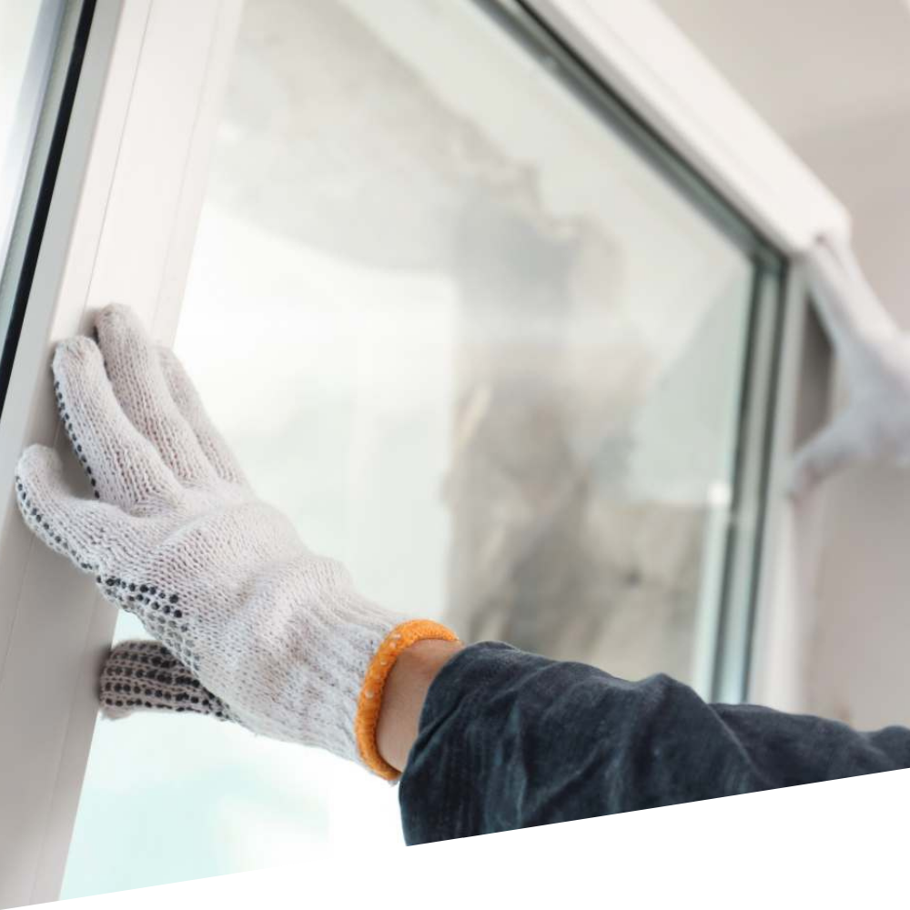 kunsstof kozijn plaatsen